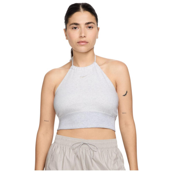 Nike Γυναικεία αμάνικη μπλούζα Sportswear Chill Terry Cropped French Terry Halter Top
